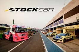 Imagem de carros da Stock Car e caminhões da Copa Truck.