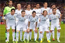 Foto do time do Real Madrid.