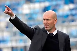 Foto do treinador Zidane.