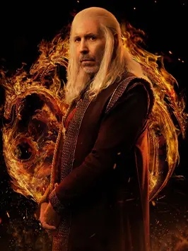 Imagem do Viserys personagem da serie a casa do dragão