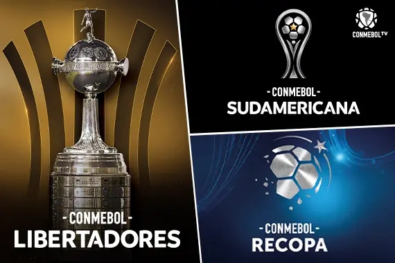 Imagem dos campeonatos Libertadores, Sul-Americana e Recopa.
