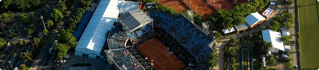 Imagem aérea do Jockey Club.