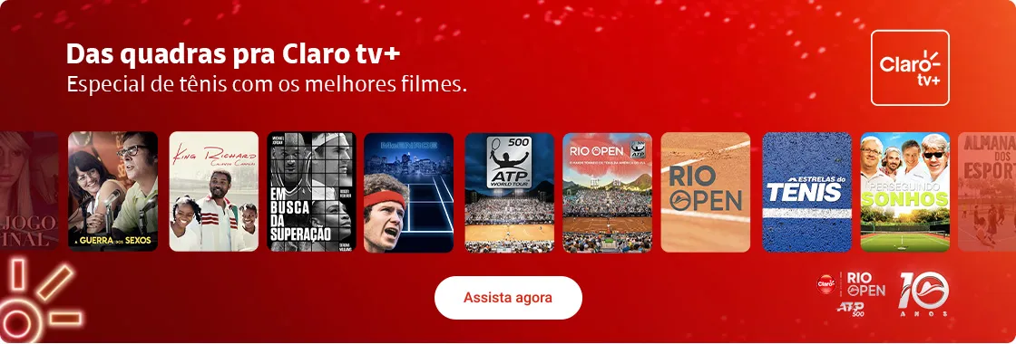 Das quadras pra Claro tv+. Assista agora!