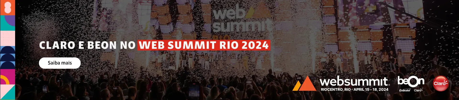 claro e beon no web summit rio 2024