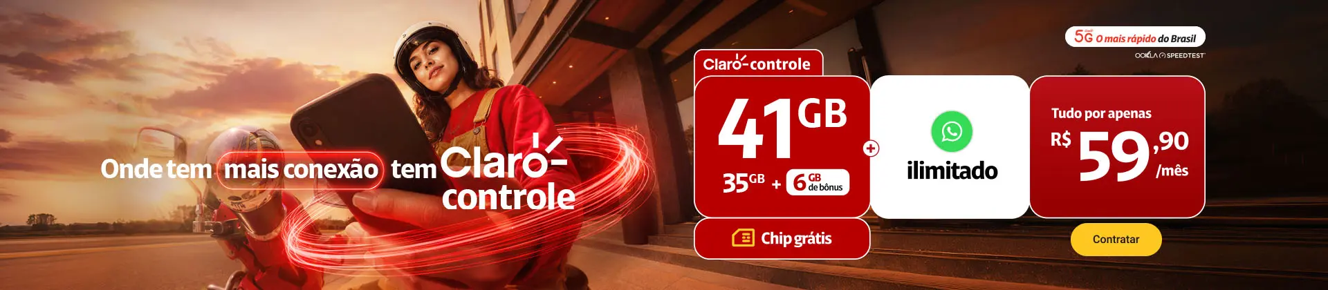 Imagem ilustrativa Claro controle