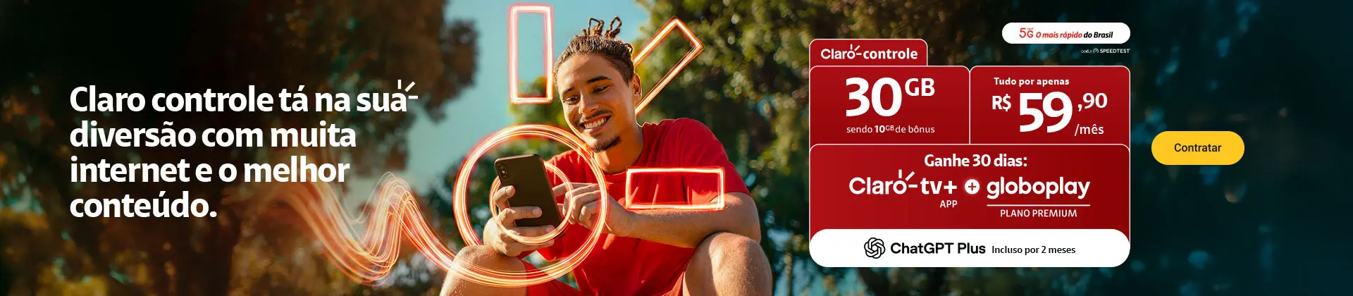 imagem ilustrativa Claro Controle