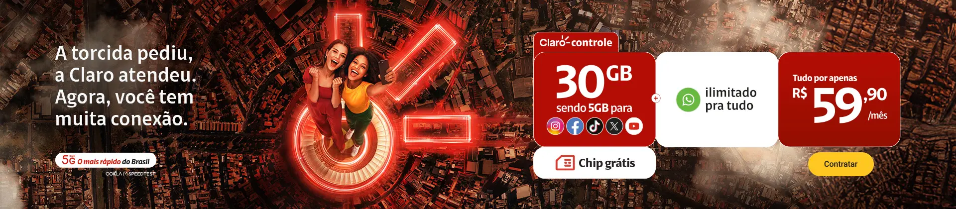 Imagem ilustrativa Claro controle