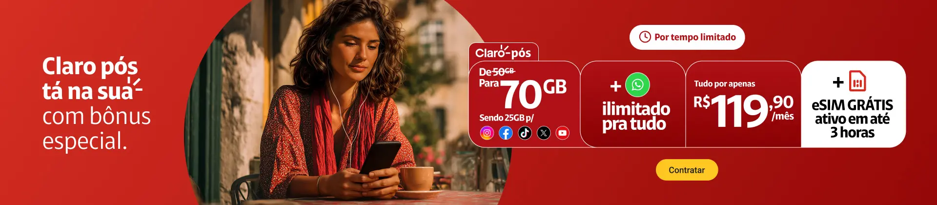 claro pós 50GB