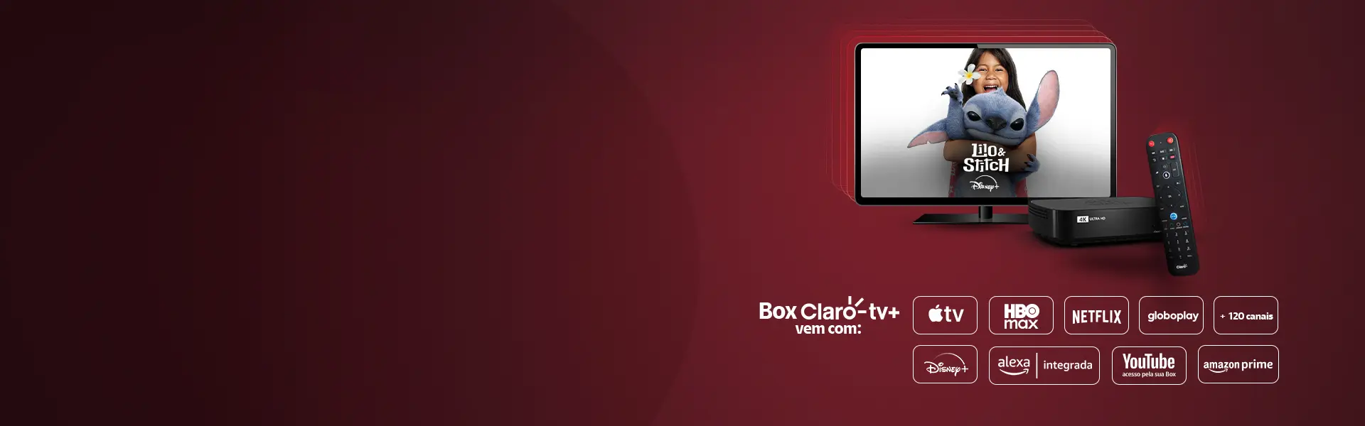 Imagens das programações dae Disney+