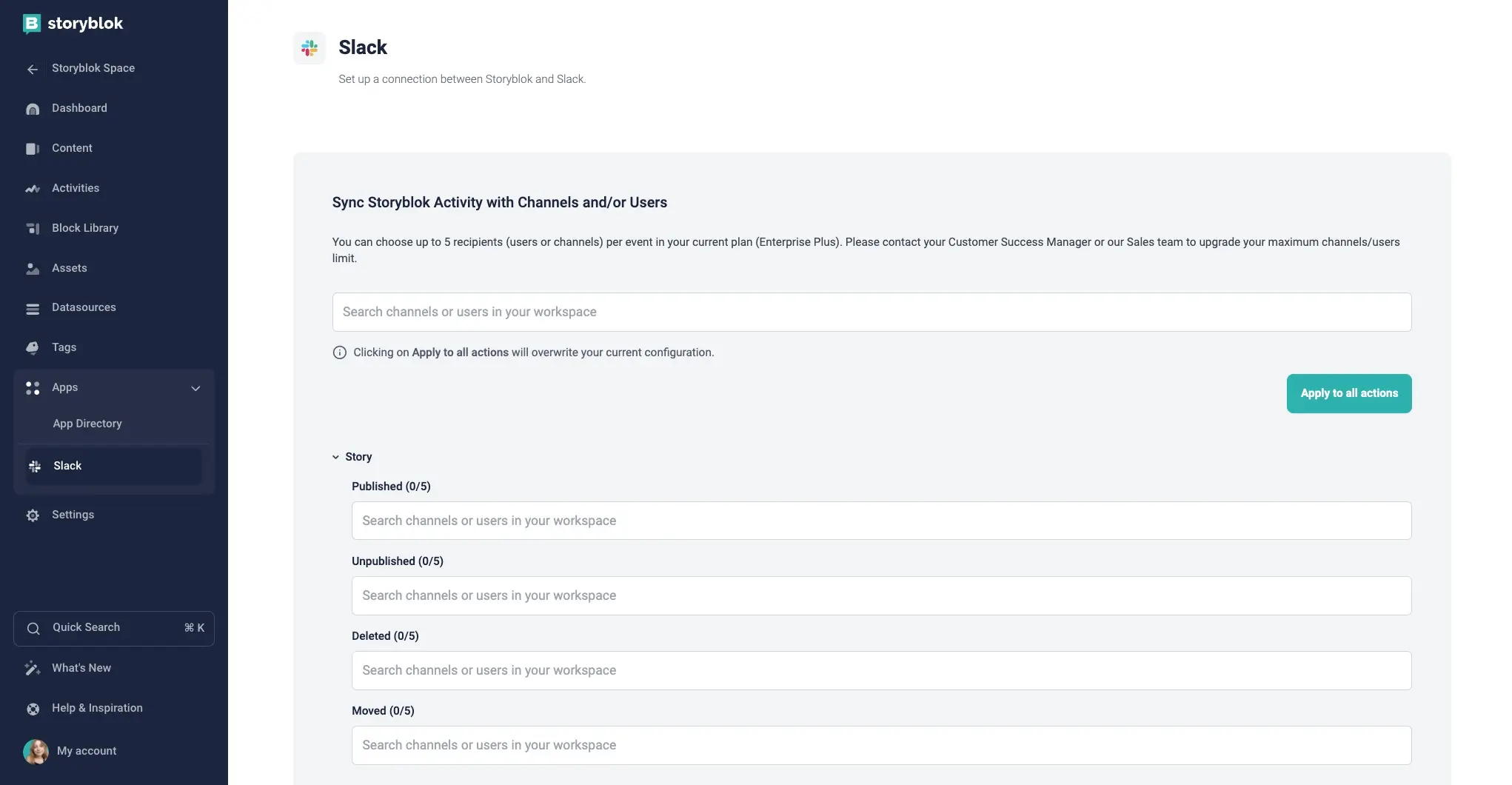Aprimoramento da integração do Slack Aprimoramento da integração do Slack