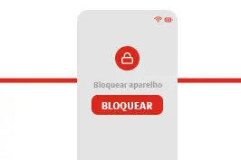 Bloqueio do celular.