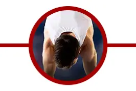 Atleta praticando ginastica olímpica.
