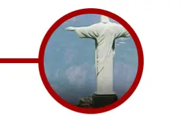 Imagem do Cristo Redentor na cidade do Rio de Janeiro.