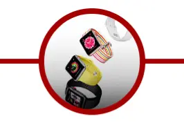 Quatro relógios Apple Watch