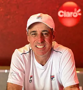 Foto do tenista Fernando Meligeni.