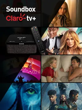 Imagens da programação da Claro tv+