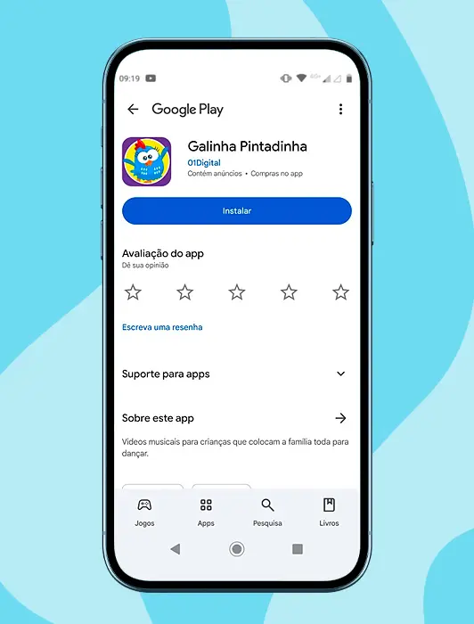 App Galinha Pintadinha