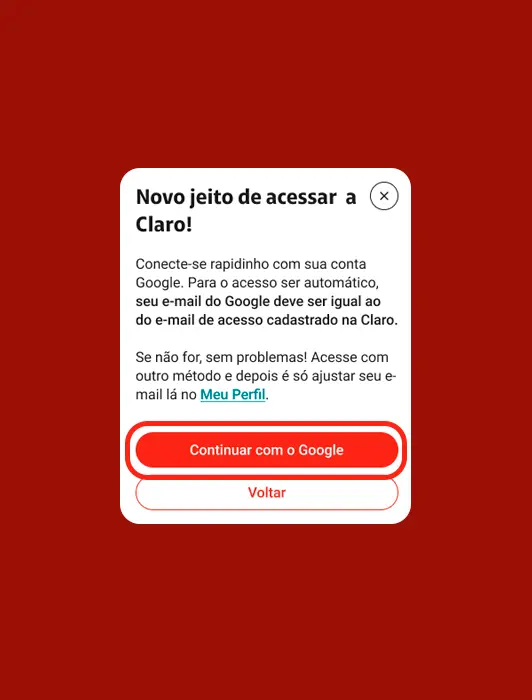 Passo 02 para o login social.