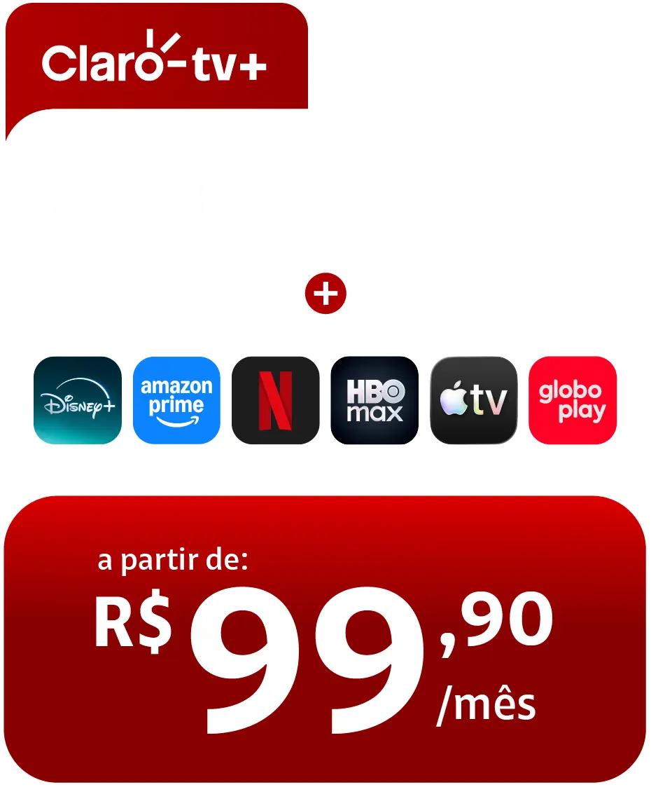 R$ 99,90 por mês no Claro Multi