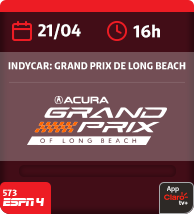 21/4 às 16h. Indycar: Grand Prix de Long Beach. Acura Grand Prix of Long Beach. 573 Espn 4. App Claro tv+.