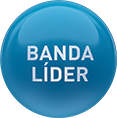 Logo do produto NET 'Banda Líder' em formato redondo e tom azul