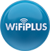 Logo do produto NET 'Wifi Plus' em formato redondo e tom azul
